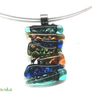 NEMESACÉL!  Dichroic fények trendi ékszerszett. - ékszer - ékszerszett - Meska.hu