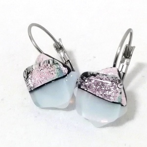 NEMESACÉL!  Orchidea dichroic fülbevaló, ajándék névnapra, születésnapra. - ékszer - ékszerszett - Meska.hu