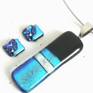 Dichroic fények ékszerszett. - Meska.hu