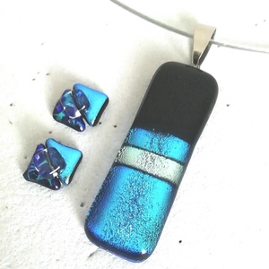 Dichroic fények ékszerszett. - ékszer - ékszerszett - Meska.hu