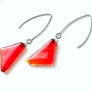  Nemesacél !  Láva  trendi  fülbevaló  , ajándék  névnapra, születésnapra. - ékszer - fülbevaló - pötty fülbevaló - Meska.hu