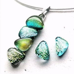 NEMESACÉL! Exkluzív arany-aqua ékszerszett.  - ékszer - ékszerszett - Meska.hu