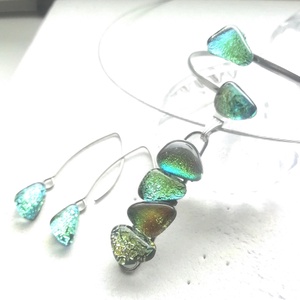 NEMESACÉL! Exkluzív arany-aqua ékszerszett.  - ékszer - ékszerszett - Meska.hu