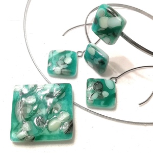 NEMESACÉL! Türkiz  tenger kincsei ékszerszett. - Meska.hu