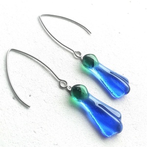 ORVOSI FÉM! Levendula fülbevaló.  - ékszer - fülbevaló - lógó fülbevaló - Meska.hu