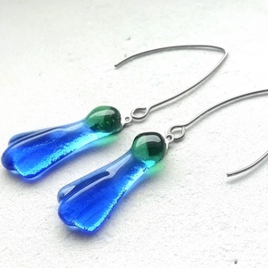 ORVOSI FÉM! Levendula fülbevaló.  - Meska.hu