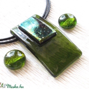 NEMESACÉL!  Olíva ragyogás ékszerszett. - ékszer - ékszerszett - Meska.hu