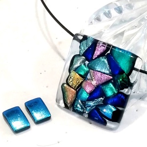 Mozaik színek fények játéka. - ékszer - ékszerszett - Meska.hu