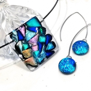 Mozaik színek fények játéka. - ékszer - ékszerszett - Meska.hu