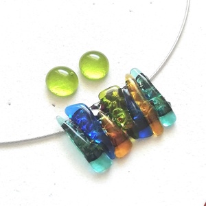 NEMESACÉL!  Szabálytalan szépség trendi dichroic ékszerszett. - ékszer - ékszerszett - Meska.hu