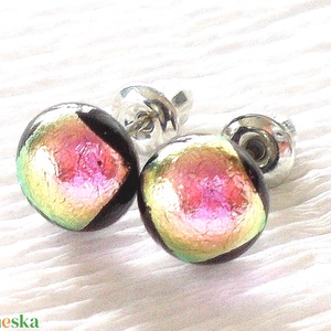  NEMESACÉL!  Magnólia dichroic nyaklánc. - ékszer - ékszerszett - Meska.hu