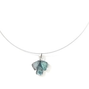  NEMESACÉL!  Ezüstkék cseppek dichroic nyaklánc. - ékszer - nyaklánc - medálos nyaklánc - Meska.hu