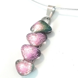  NEMESACÉL!  Magnólia dichroic nyaklánc. - Meska.hu