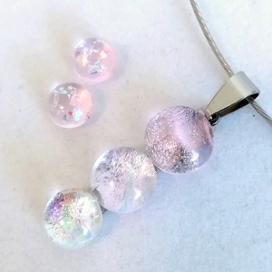  NEMESACÉL! Rózsafények dichroic kavicsok ékszerszett. - ékszer - ékszerszett - Meska.hu
