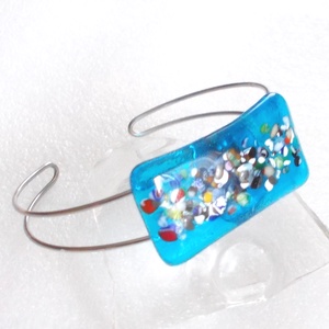  AKCIÓ! Tenger kincsei dichroic ékszerszett, másolják. - ékszer - ékszerszett - Meska.hu