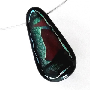 Dichroic fények nyaklánc.  - ékszer - nyaklánc - medálos nyaklánc - Meska.hu