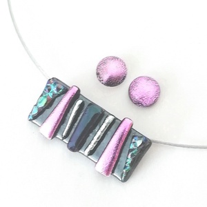  Dichroic mozaik ékszerszett, ajándék  lányoknak szalagavatóra, ballagásra, születésnapra, névnapra.  - ékszer - ékszerszett - Meska.hu