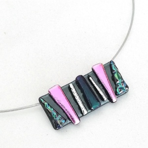  Dichroic mozaik ékszerszett, ajándék  lányoknak szalagavatóra, ballagásra, születésnapra, névnapra.  - ékszer - ékszerszett - Meska.hu