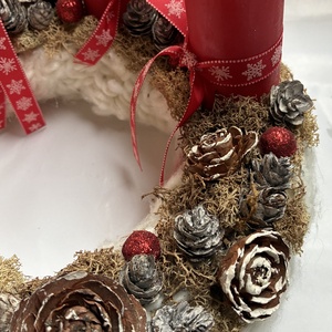 Hóemberes ádventi koszorú - karácsony - adventi díszek - adventi koszorú - Meska.hu