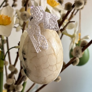 Libás húsvéti tojás - ünnepi díszek, dekorációk - húsvéti díszek és dekorációk - húsvéti tojásfadíszek - Meska.hu