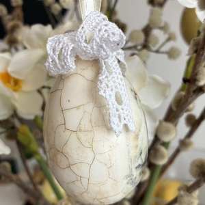 Libás húsvéti tojás - ünnepi díszek, dekorációk - húsvéti díszek és dekorációk - húsvéti tojásfadíszek - Meska.hu