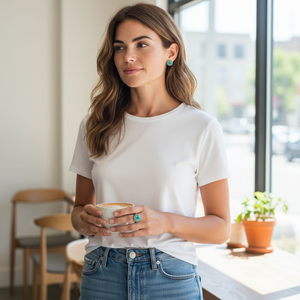 Füstös Mélység/Atlanti Kincs  Műgyanta Ékszerszett (Gyűrű és Bedugós Fülbevaló) Flitterekkel - ékszer - ékszerszett - Meska.hu