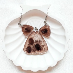 Kávé Latte - Kávészemek műgyantában - ékszer - ékszerszett - Meska.hu