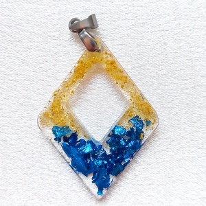 Citrom - Kék Kézműves Műgyanta szett - ékszer - ékszerszett - Meska.hu