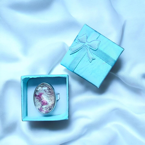 Vintage Stílusú Romantikus Gyűrű, Ékszer, Gyűrű, Üveglencsés gyűrű, Ékszerkészítés, MESKA