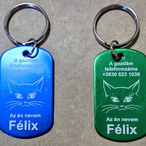 Egyedi háziállat biléta - otthon & életmód - kisállatoknak - macska nyakörv és biléta - Meska.hu