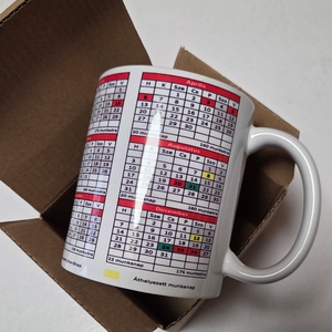 2026 Munkaidő naptár - Minden ünnep egy helyen! - otthon & életmód - konyhafelszerelés, tálalás - tálalás - bögre & csésze - Meska.hu