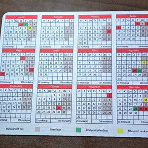 2026-os Munkaidőnaptár Egérpad � Tervezz okosan, dolgozz kényelmesen! - otthon & életmód - papír, írószer - naptár & tervező - Meska.hu