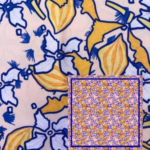 Virágos Kendő 8, Ruha & Divat, Sál, Sapka, Kendő, Kendő, Fotó, grafika, rajz, illusztráció, Festett tárgyak, MESKA