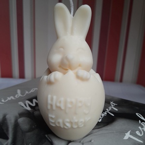 Happy easter gyertya , Otthon & Életmód, Gyertya, illat, aroma, Gyertya, Gyertya-, mécseskészítés, MESKA