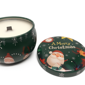 Öntött illatosgyertya /Napraforgóviasz/ Kandalló Illatú/Fa Kanóccal - Meska.hu