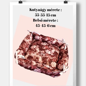 Virágmintás kutyafekhely kedvencének., Otthon & Életmód, Kisállatoknak, Kutyáknak, Kutya fekhelyek, házak, Varrás, MESKA
