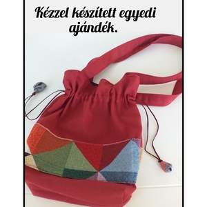 Mozaik mintás tarisznya vállraakasztós , Táska & Tok, Kézitáska & válltáska, Tarisznya, Varrás, MESKA