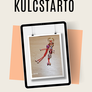   Vidám figurás gyöngy kulcstartó  kézműves táskadísz, Táska & Tok, Kulcstartó & Táskadísz, Kulcstartó, Gyöngyfűzés, gyöngyhímzés, MESKA