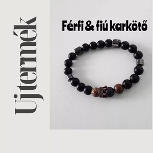Acélos lélek -korona motívummal.  - ékszer - karkötő - gyöngyös karkötő - Meska.hu