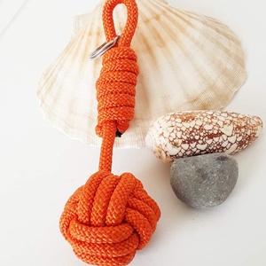 Narancssárga színű paracord kulcstartó , Táska & Tok, Kulcstartó & Táskadísz, Kulcstartó, Csomózás, MESKA