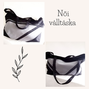 Fekete-szürke válltáska, Táska & Tok, Kézitáska & válltáska, Alkalmi táska, , MESKA
