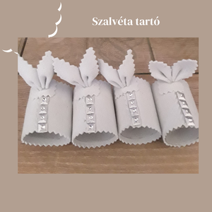 Szalvéta tartó ünnepekre, családon belül vagy baráti körben szülinapi ebédekhez , Otthon & Életmód, Konyhafelszerelés, tálalás, Italos kellékek, Kulacsok, Dekorgumi, MESKA