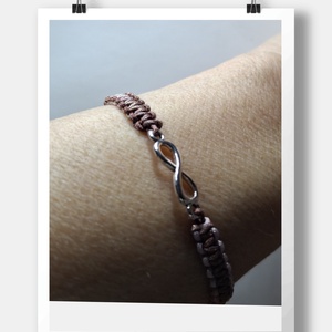 Végtelen szeretet karkötő fonott zsinórból készült  - ékszer - karkötő - fonott karkötő - Meska.hu