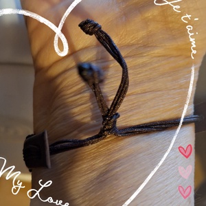 Bőrkarkötő végtelen szeretet medállal  - ékszer - karkötő - karkötő medállal - Meska.hu