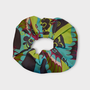 Srunchie, masni színes, mintás anyagból , Ruha & Divat, Hajdísz & Hajcsat, Hajgumi, Varrás, Újrahasznosított alapanyagból készült termékek, MESKA