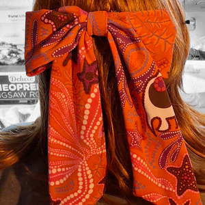 Színes mintás anyagokból készült hajmasni krokodil csipesszel  - ruha & divat - hajdísz & hajcsat - hajdísz - Meska.hu