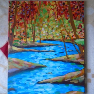 Leonid Afremov: Erdei patak, akril, 40 - 50 cm - művészet - festmény - akril - Meska.hu Leonid Afremov: Erdei patak, akril, 40 - 50 cm - művészet - festmény - akril - Meska.hu