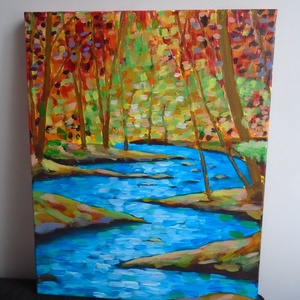 Leonid Afremov: Erdei patak, akril, 40 - 50 cm - művészet - festmény - akril - Meska.hu Leonid Afremov: Erdei patak, akril, 40 - 50 cm - művészet - festmény - akril - Meska.hu