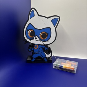 Szuper Cicák hangulatlámpa - otthon & életmód - lámpa - asztali lámpa - Meska.hu