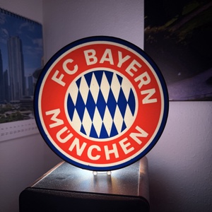 Bayern München  LED lámpa � 3D nyomtatott hangulatvilágítás - Meska.hu